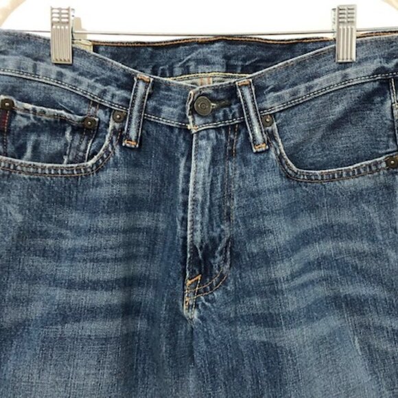 abercrombie Boy's Kilburn Low Rise Bootcut Distressed Jeans - Picture 2 of 10